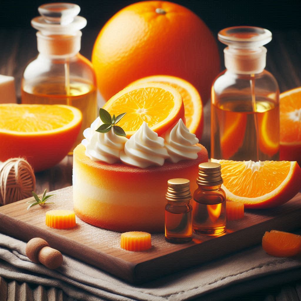 Barras de cera derretida para pastel de gasa naranja
