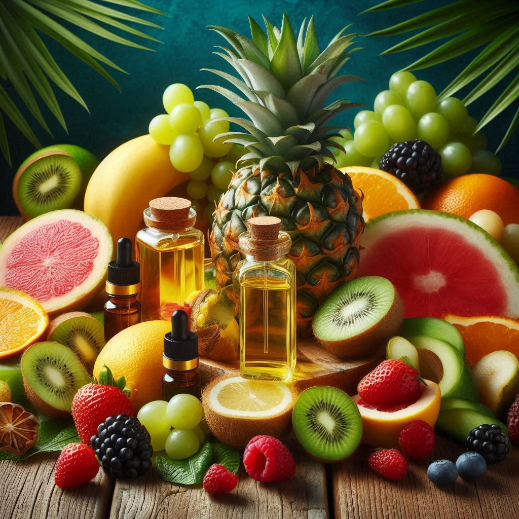 Barras de cera derretidas de frutas tropicales