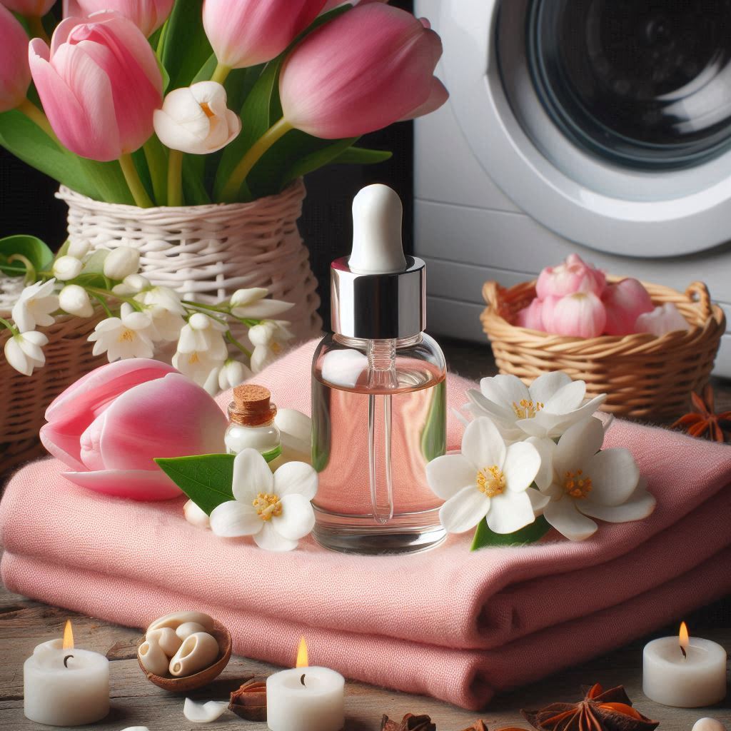 Barras de cera derretida con tulipanes rosados y jazmín blanco